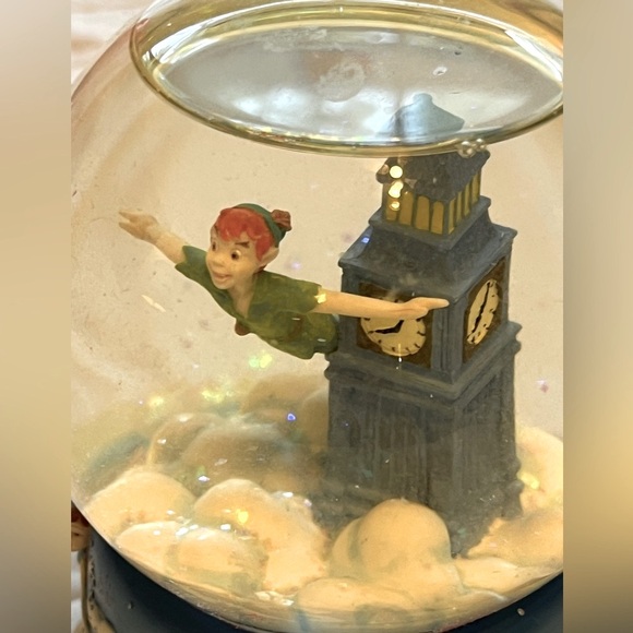 Rare Disney Peter Pan You Can Fly Snow Globe by Enesco - Rare Collectible - Picture 7 of 11